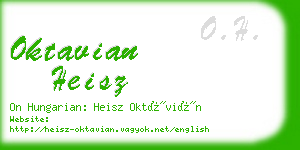 oktavian heisz business card